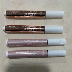 4 Tarte maracuja juicy lip gloss & lip plump honeysuckle pearl shimmer glass
